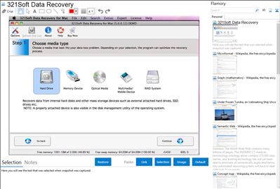 321Soft Data Recovery - Flamory bookmarks and screenshots