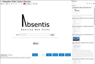 Absentis Web Cache Service - Flamory bookmarks and screenshots