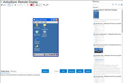 ActiveSync Remote Display - Flamory bookmarks and screenshots