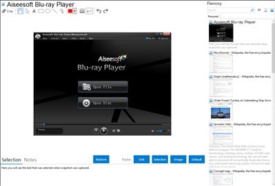 Aiseesoft Blu-ray Player - Flamory bookmarks and screenshots