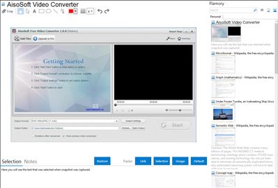 AisoSoft Video Converter - Flamory bookmarks and screenshots