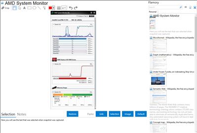 AMD System Monitor - Flamory bookmarks and screenshots