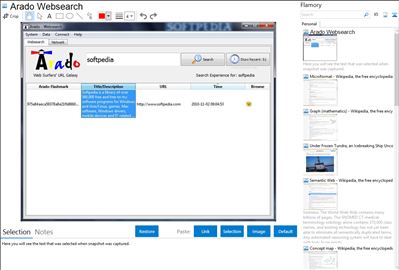 Arado Websearch - Flamory bookmarks and screenshots
