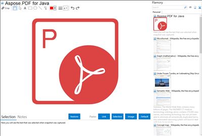 Aspose.PDF for Java - Flamory bookmarks and screenshots