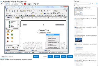 Atlantis Word Processor - Flamory bookmarks and screenshots