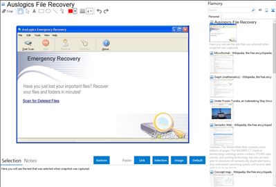 Auslogics File Recovery - Flamory bookmarks and screenshots