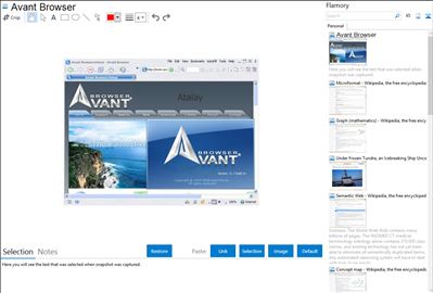 Avant Browser - Flamory bookmarks and screenshots