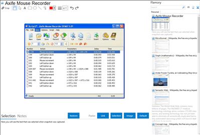 Axife Mouse Recorder - Flamory bookmarks and screenshots