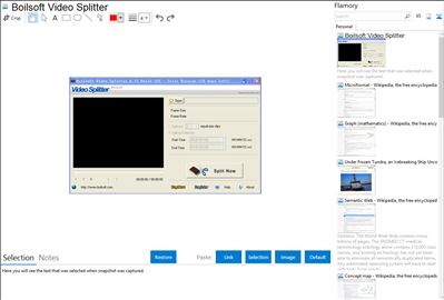 Boilsoft Video Splitter - Flamory bookmarks and screenshots