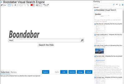 Boondabar Visual Search Engine - Flamory bookmarks and screenshots
