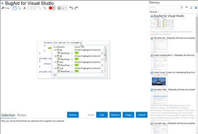 BugAid for Visual Studio - Flamory bookmarks and screenshots