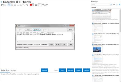 Codeplex TFTP Server - Flamory bookmarks and screenshots