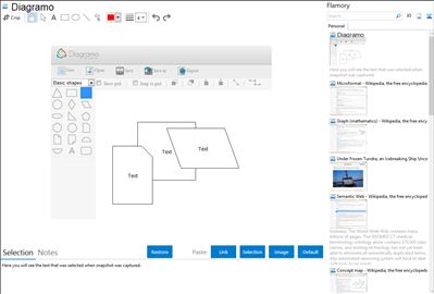 Diagramo - Flamory bookmarks and screenshots