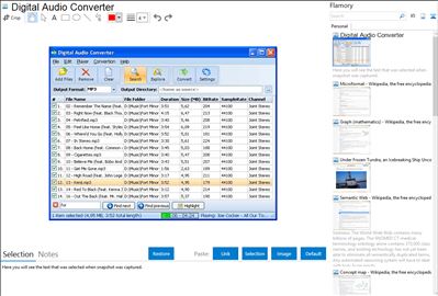 Digital Audio Converter - Flamory bookmarks and screenshots