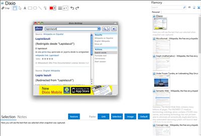 Dixio - Flamory bookmarks and screenshots