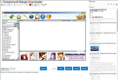 Domdomsoft Manga Downloader - Flamory bookmarks and screenshots