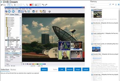 DVB Dream - Flamory bookmarks and screenshots