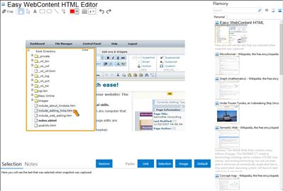 Easy WebContent HTML Editor - Flamory bookmarks and screenshots