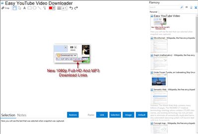 Easy YouTube Video Downloader - Flamory bookmarks and screenshots