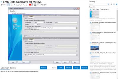 EMS Data Comparer for MySQL - Flamory bookmarks and screenshots