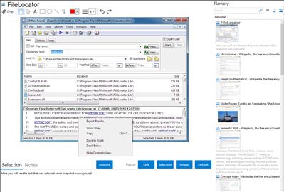 FileLocator - Flamory bookmarks and screenshots