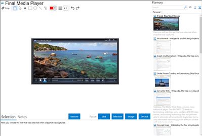 Final Media Player - Flamory bookmarks and screenshots