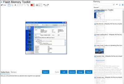 Flash Memory Toolkit - Flamory bookmarks and screenshots