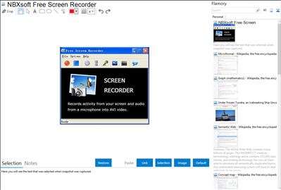 NBXsoft Free Screen Recorder - Flamory bookmarks and screenshots