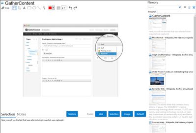 GatherContent - Flamory bookmarks and screenshots