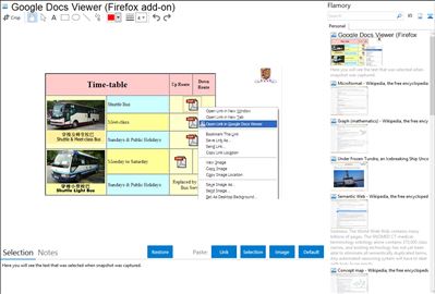 Google Docs Viewer (Firefox add-on) - Flamory bookmarks and screenshots