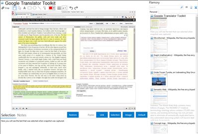 Google Translator Toolkit - Flamory bookmarks and screenshots