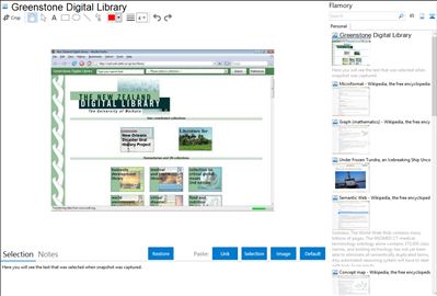 Greenstone Digital Library - Flamory bookmarks and screenshots