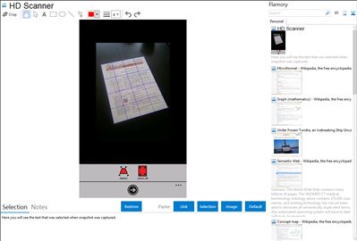 HD Scanner - Flamory bookmarks and screenshots