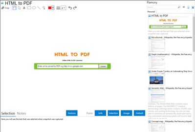 HTML to PDF - Flamory bookmarks and screenshots