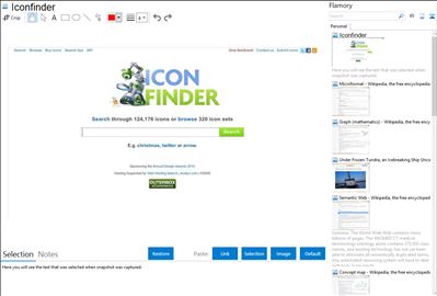 Iconfinder - Flamory bookmarks and screenshots
