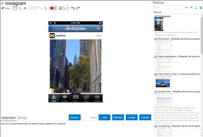 Instagram - Flamory bookmarks and screenshots