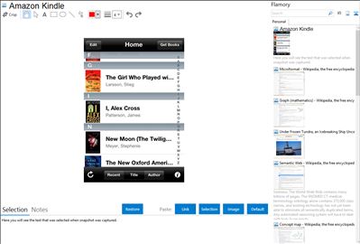 Amazon Kindle - Flamory bookmarks and screenshots