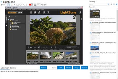 LightZone - Flamory bookmarks and screenshots