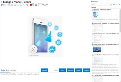 Macgo iPhone Cleaner - Flamory bookmarks and screenshots