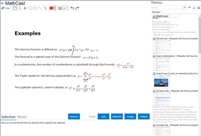 MathCast - Flamory bookmarks and screenshots