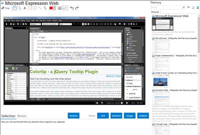 Microsoft Expression Web - Flamory bookmarks and screenshots
