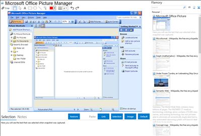 Microsoft Office Picture Manager - Flamory bookmarks and screenshots