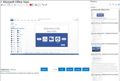 Microsoft Office Visio - Flamory bookmarks and screenshots