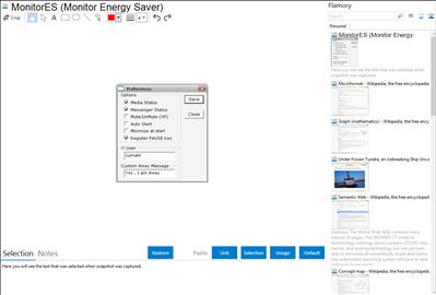 MonitorES (Monitor Energy Saver) - Flamory bookmarks and screenshots