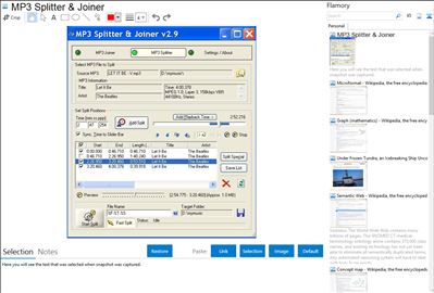 MP3 Splitter & Joiner - Flamory bookmarks and screenshots
