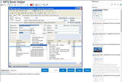 MP3 Book Helper - Flamory bookmarks and screenshots