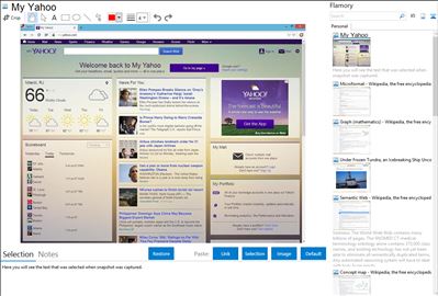 My Yahoo - Flamory bookmarks and screenshots