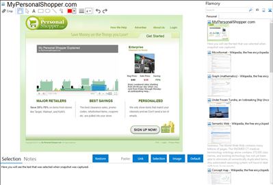 MyPersonalShopper.com - Flamory bookmarks and screenshots