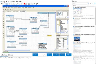 MySQL Workbench - Flamory bookmarks and screenshots