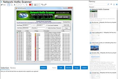 Network Hotfix Scanner - Flamory bookmarks and screenshots